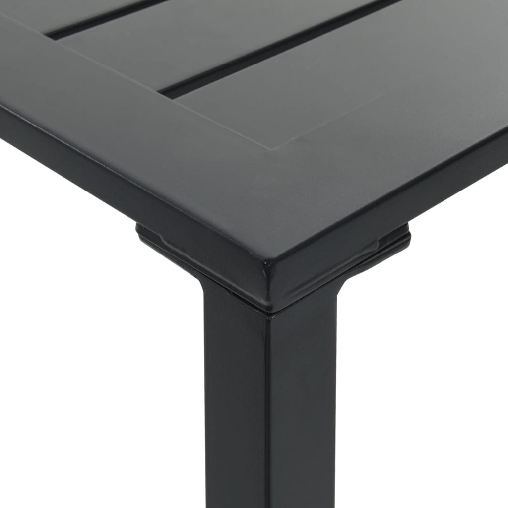 Barbord 200x100x110 cm pulverlakeret stål sort - number 5.