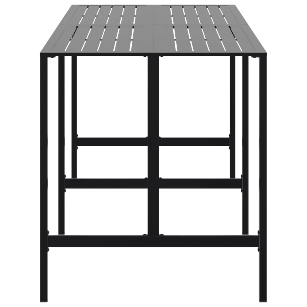 Barbord 200x100x110 cm pulverlakeret stål sort - number 4.
