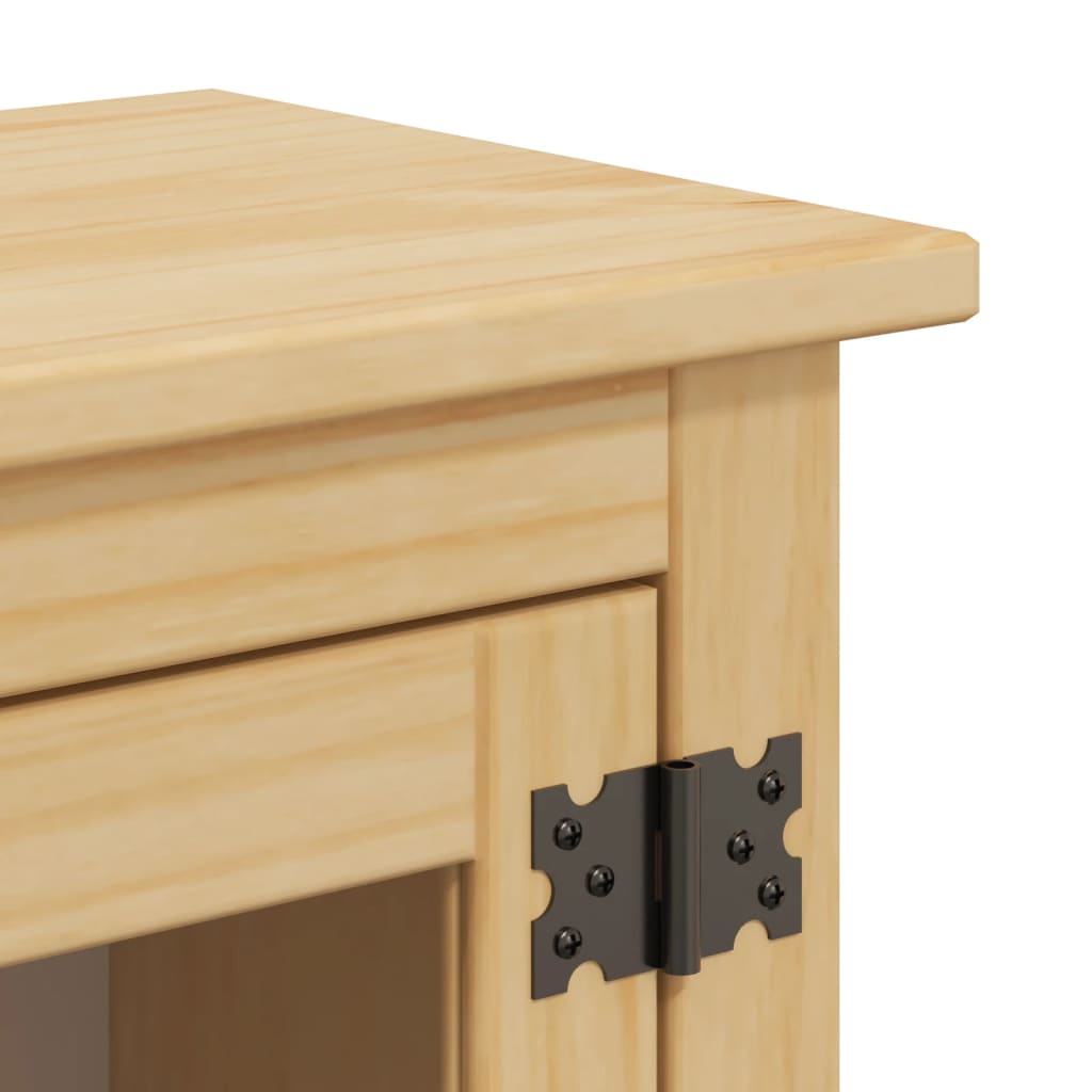 Badeværelsesskab corona 45x27x64,5 cm massivt fyrretræ - number 8.