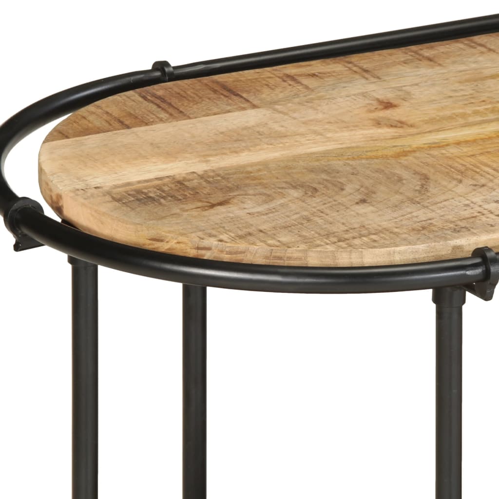 Tv-bord - 200 x 42 x 40 cm, 1, massivt ru mangotræ - number 6.