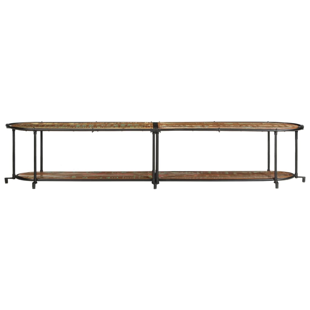 Tv stol puno reciklirano drvo - 200 x 42 x 40 cm, 1, puno reciklirano drvo - number 4.