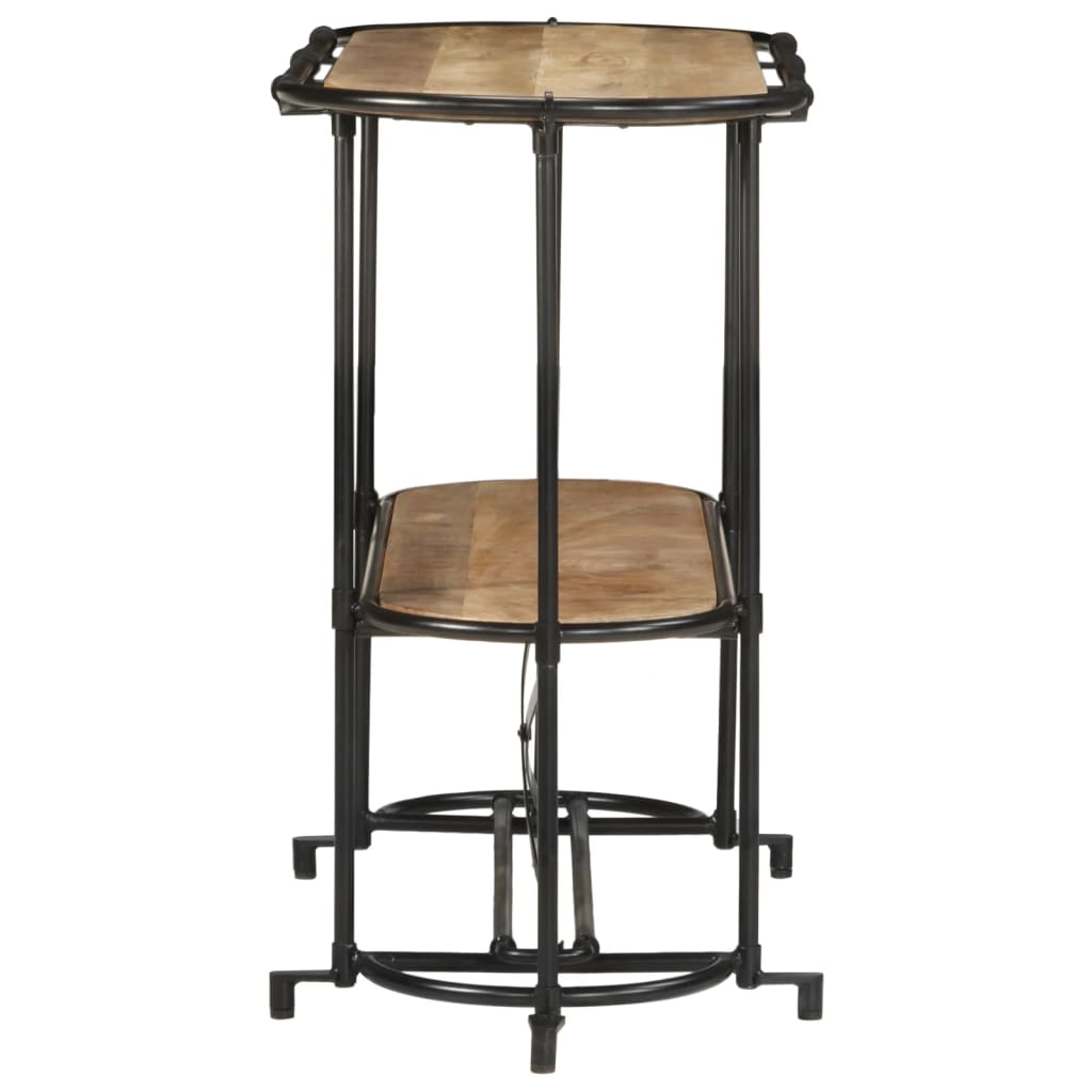 Stół konsolowy 110x42x76 cm lite drewno mango surowe - number 5.