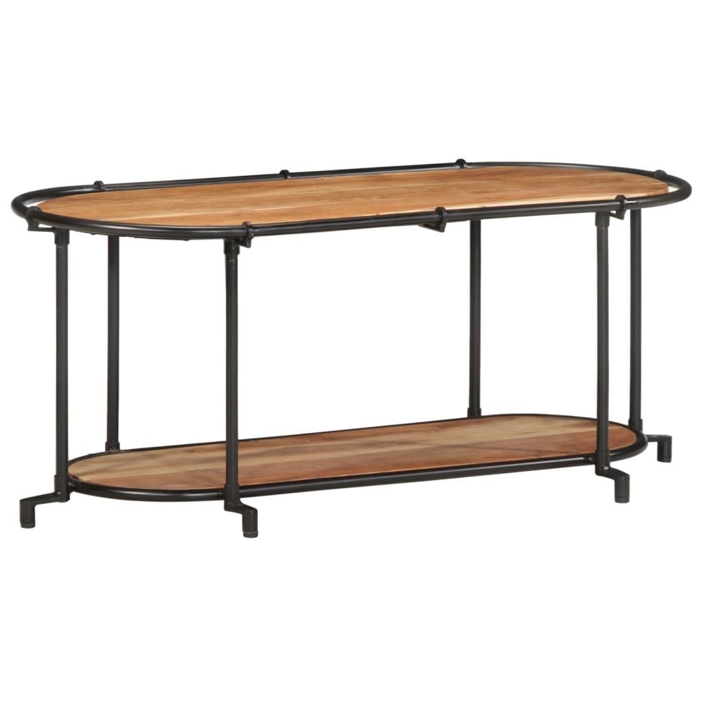 Tv-bord - 100 x 42 x 40 cm, 1, massivt akacietræ - number 2.