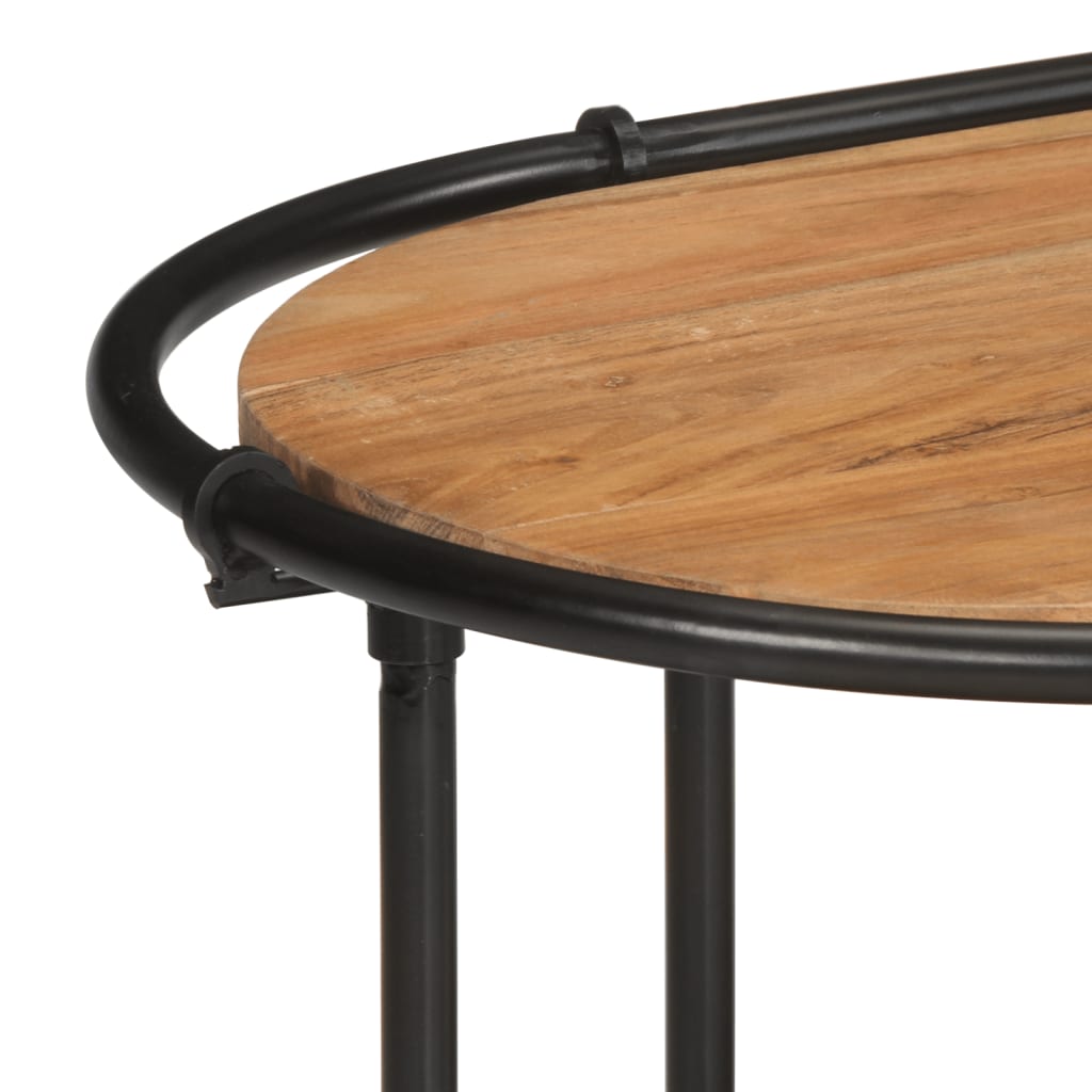 Tv-bord - 100 x 42 x 40 cm, 1, massivt akacietræ - number 6.