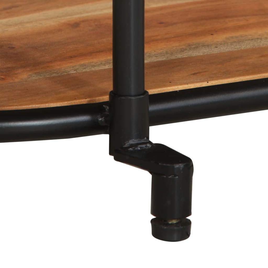 Tv-bord - 100 x 42 x 40 cm, 1, massivt akacietræ - number 8.