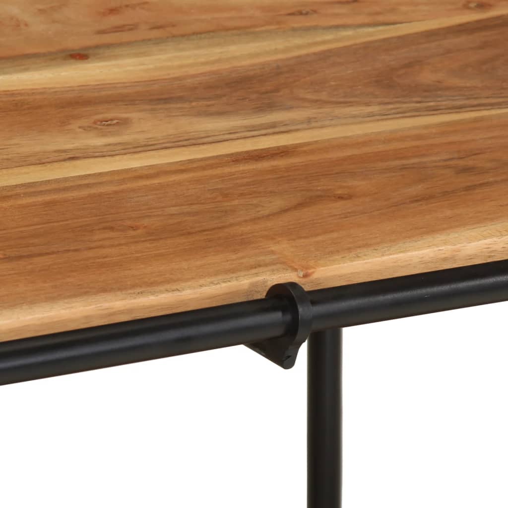 Tv-bord - 100 x 42 x 40 cm, 1, massivt akacietræ - number 7.