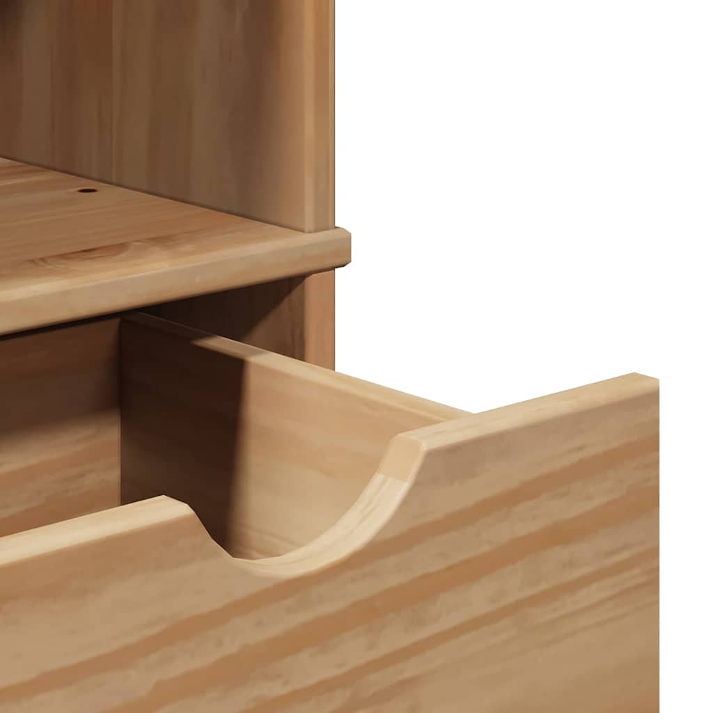 Badeværelsesskab otta 35x30x159 cm massivt fyrretræ - number 7.