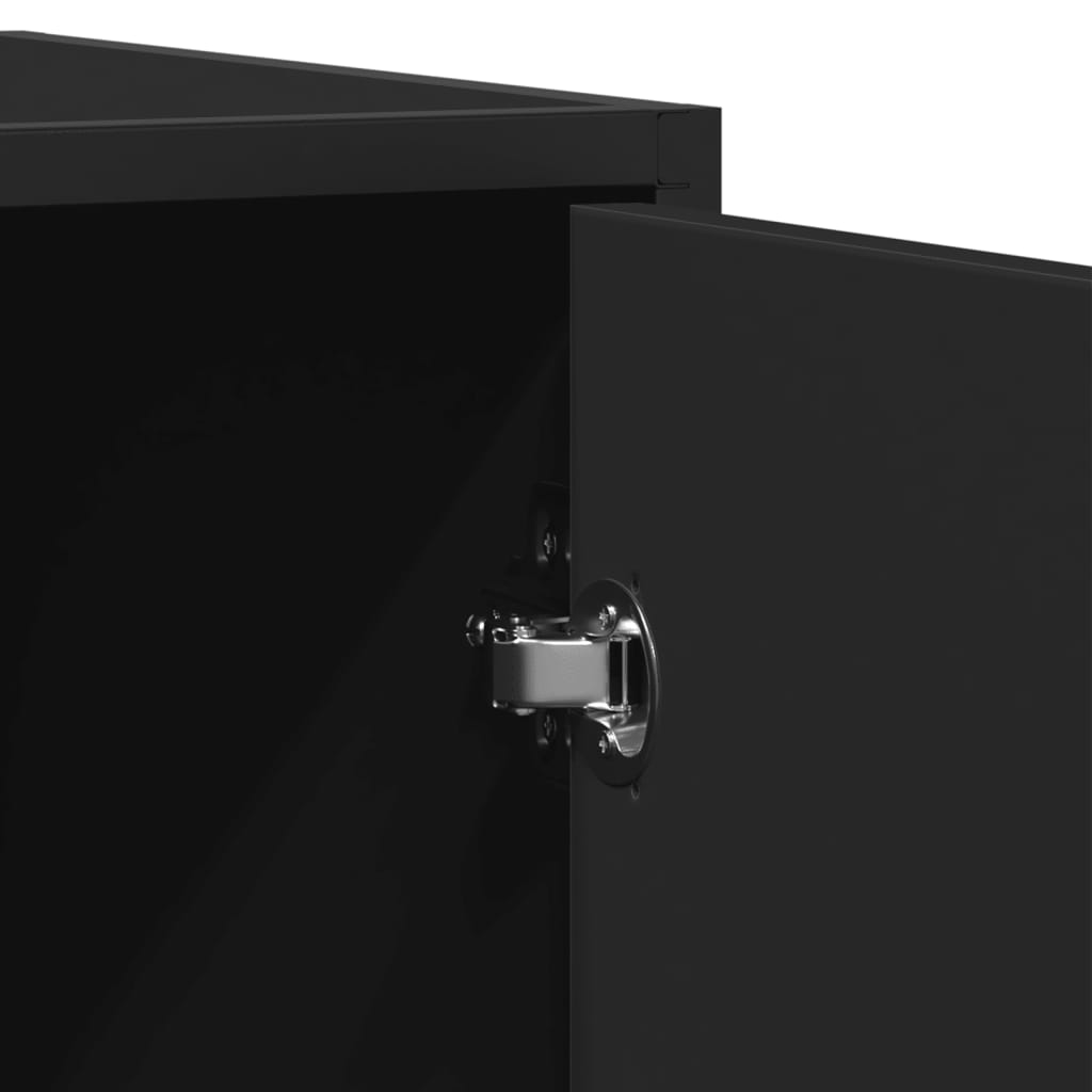 Skænk 92x35x76 cm konstrueret træ - sort, 1-1 - number 8.