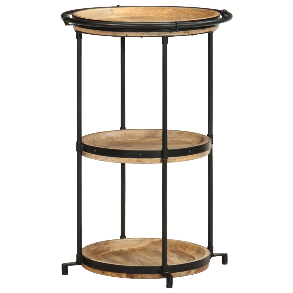 Stolik pomocniczy ø55x83 cm lite drewno mango - number 3.