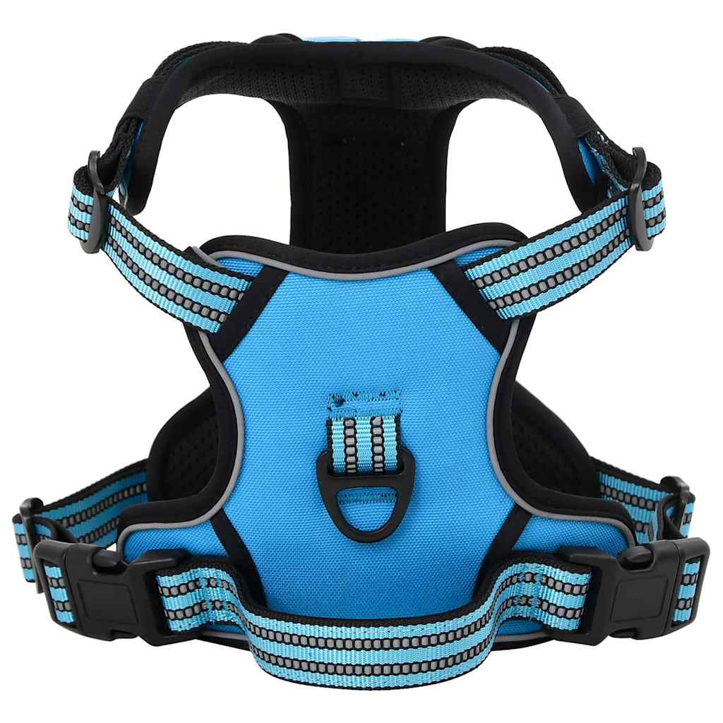 Harnais pour chien avec bandes réfléchissantes, taille réglable - bleu, l - number 1.