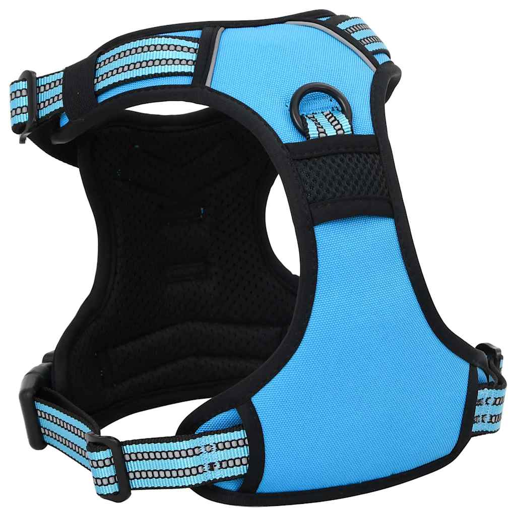 Harnais pour chien avec bandes réfléchissantes, taille réglable - bleu, l - number 5.