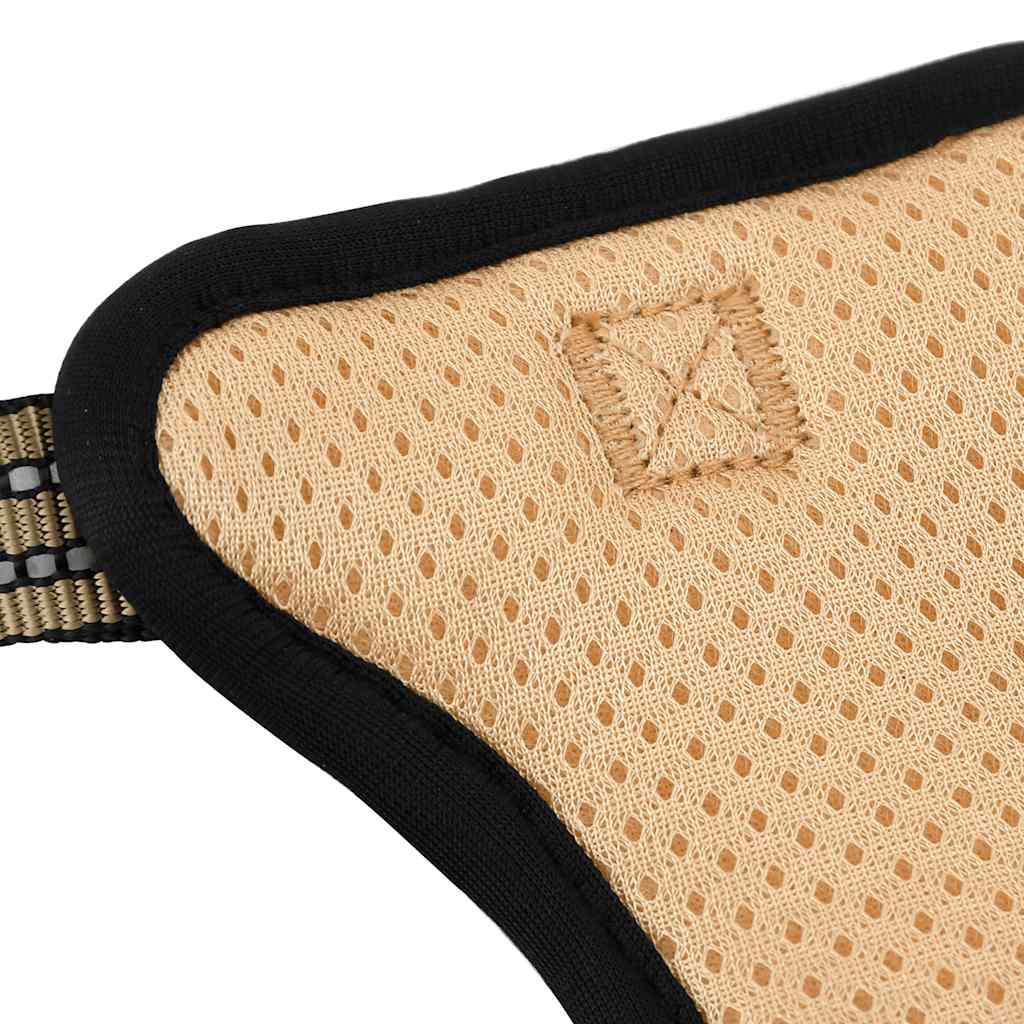 Harnais pour chien avec bandes réfléchissantes, taille réglable - marron, m - number 6.