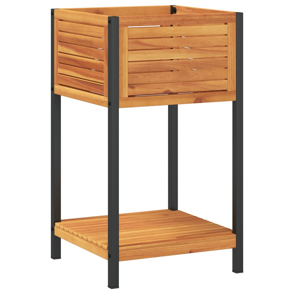 Biljivna kutija sa polovanje čoliko acacia drvo i kolika - 45 x 45 x 80 cm, 1 - number 6.