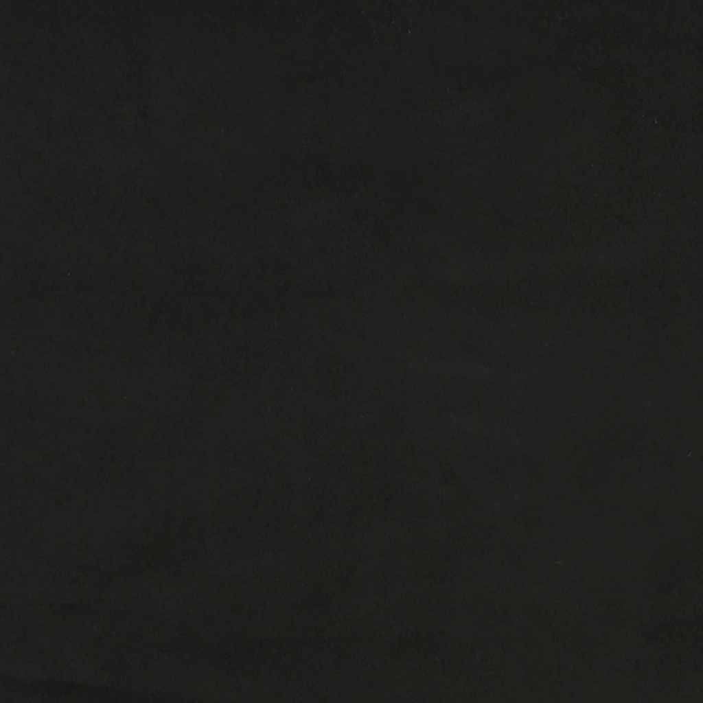 Continental bed with mattress and led light velor - black, 120 x 190 cm, with uniform pattern - number 10.