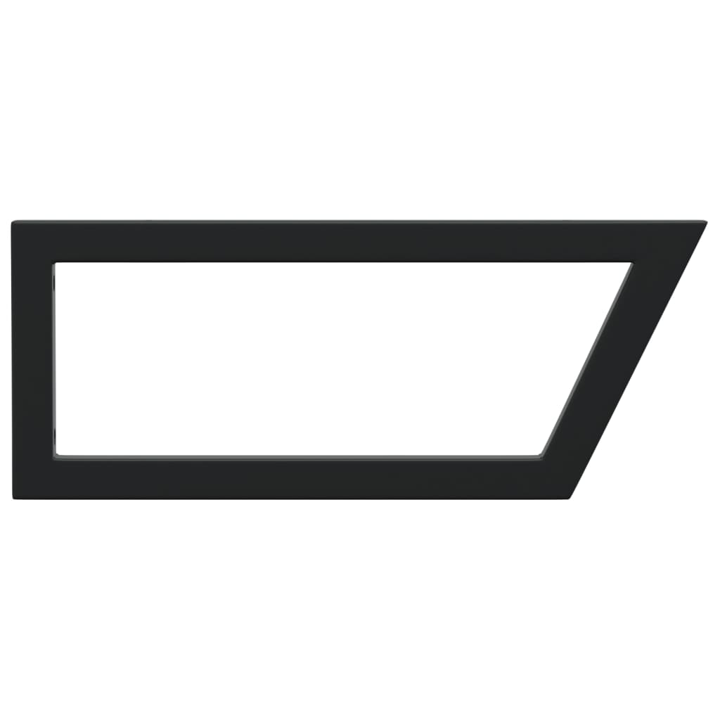 Hyldebeslag til håndvask 2 stk. stål - sort, 25 x 60 cm, 1, trapez - number 6.