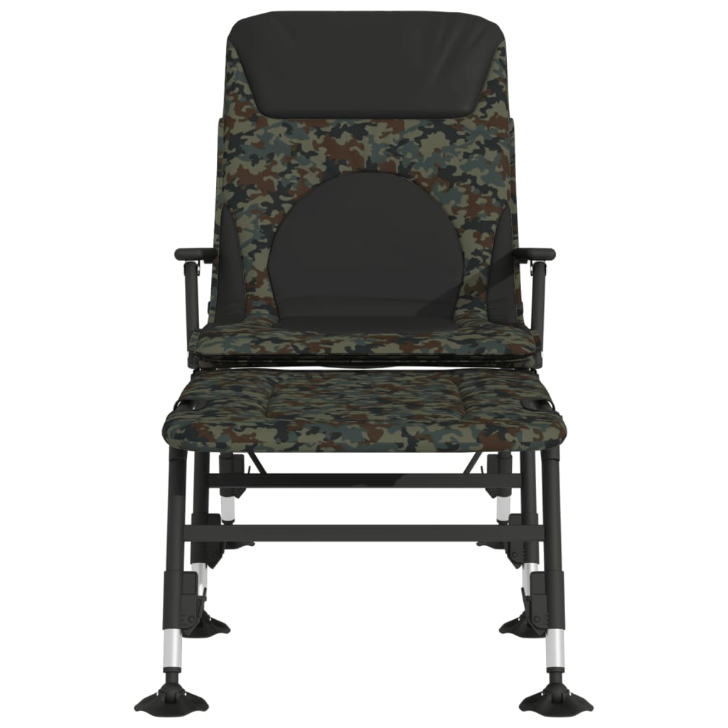 Fiskestol med justerbare fødder foldbar camouflage - number 3.