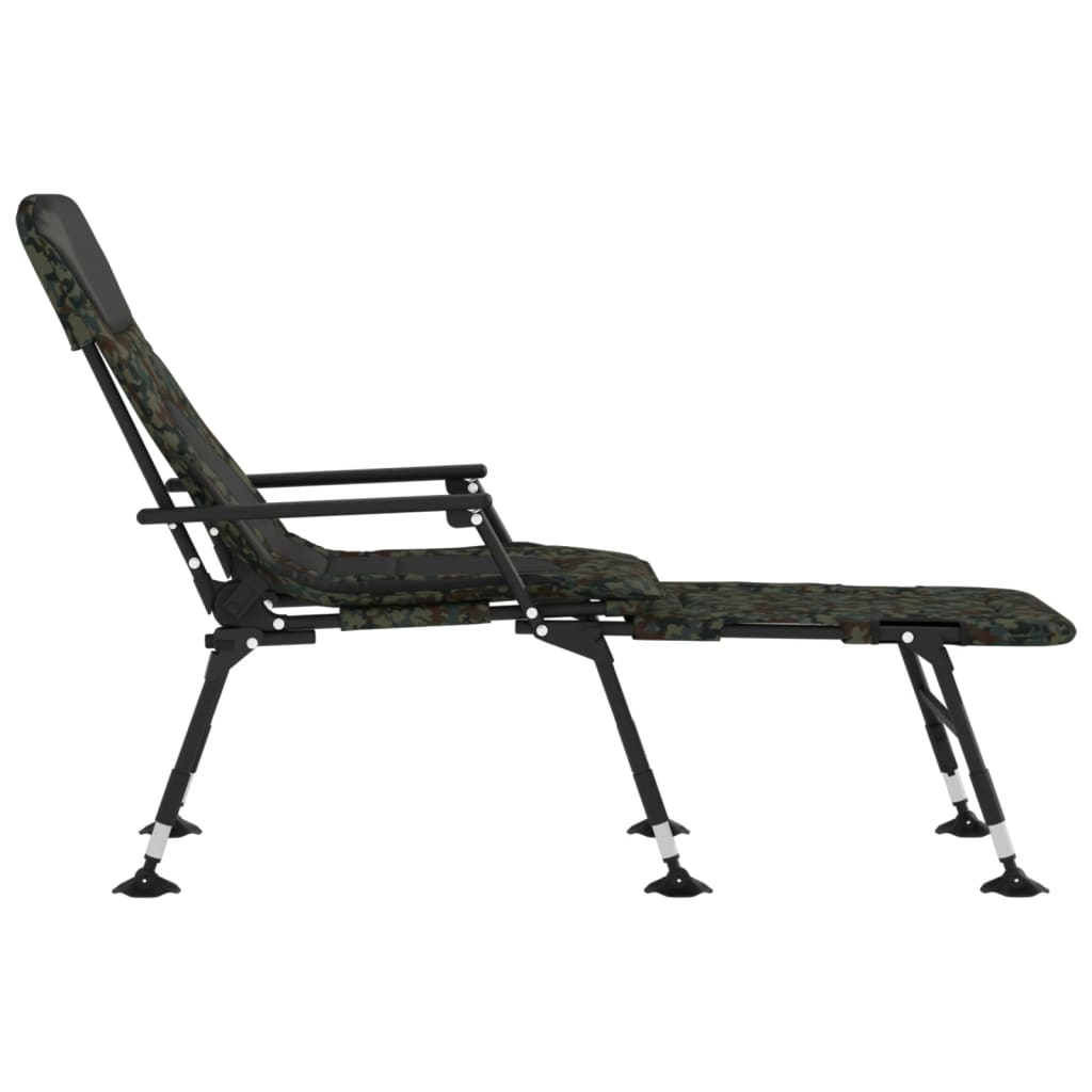 Fiskestol med justerbare fødder foldbar camouflage - number 4.