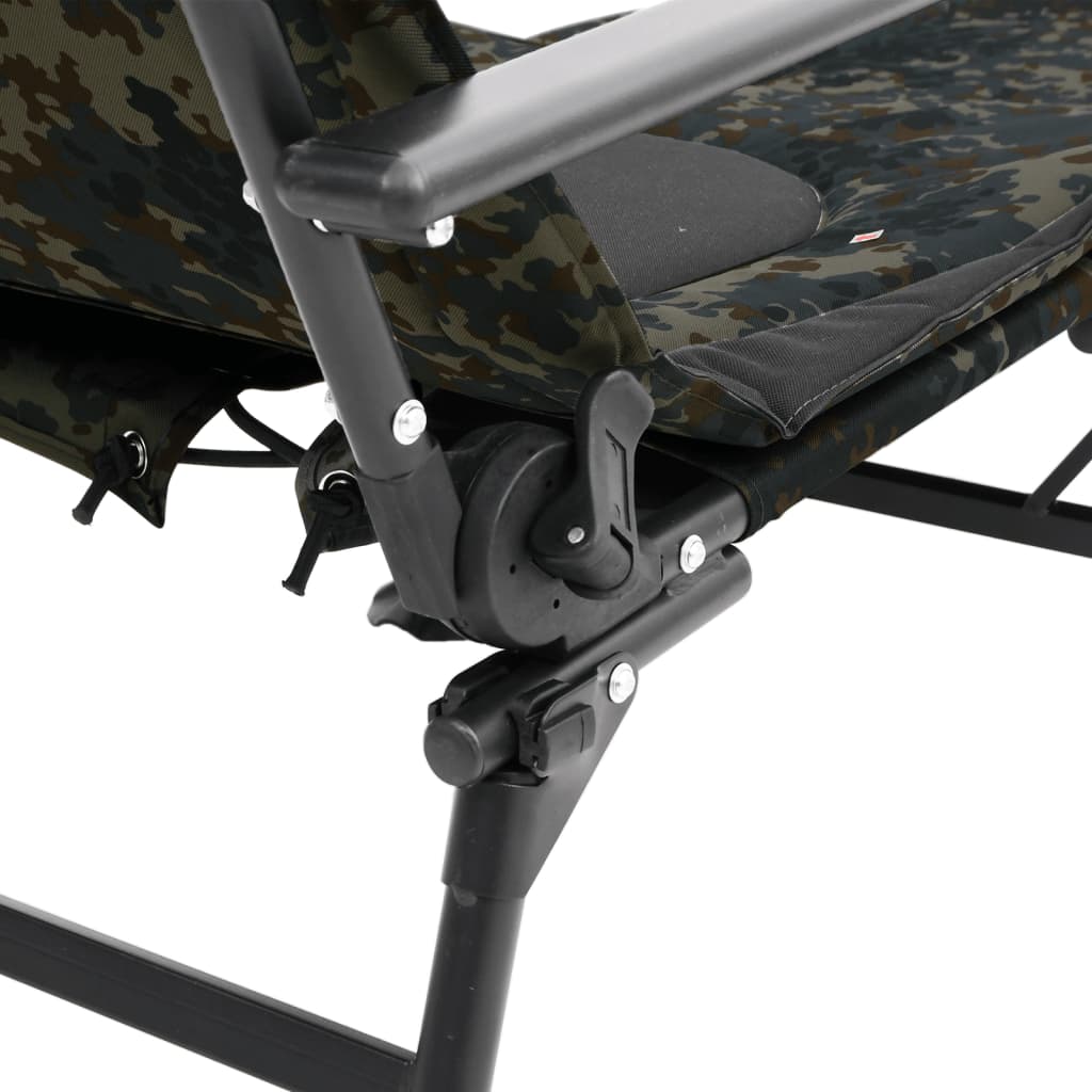 Fiskestol med justerbare fødder foldbar camouflage - number 8.