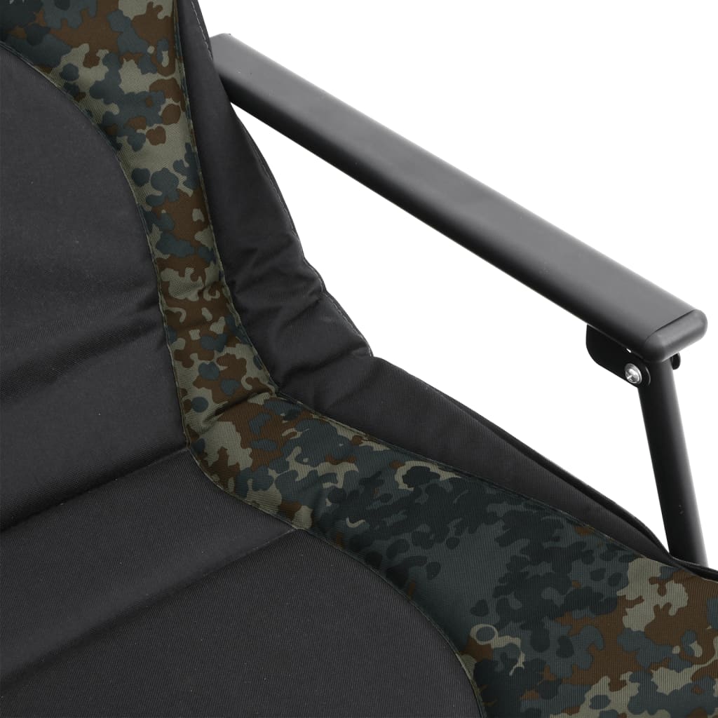Fiskestol med justerbare fødder foldbar camouflage - number 10.