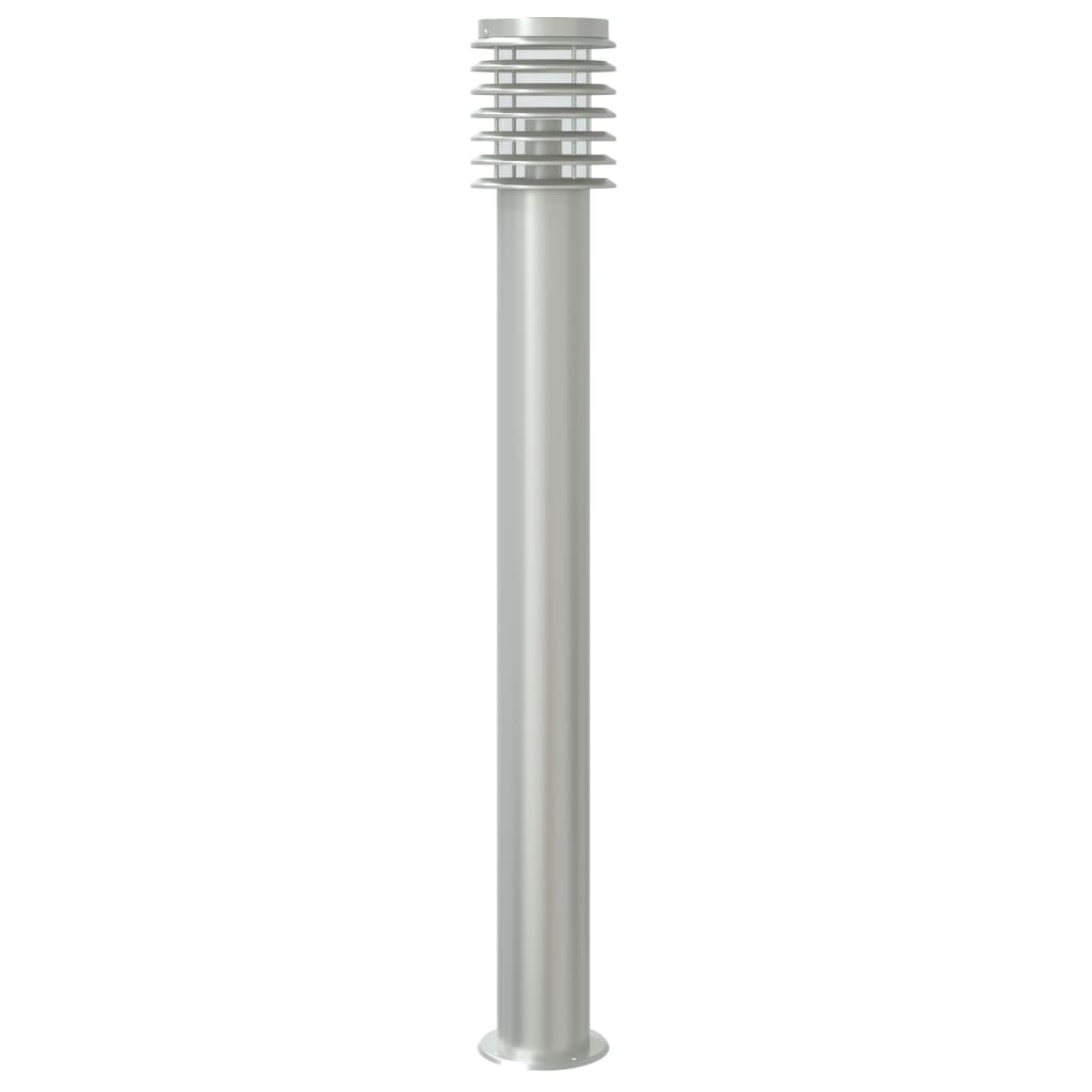 Lampe de support extérieur 110 cm en acier inoxydable - argent, 1, avec capteur, x -1 - number 6.
