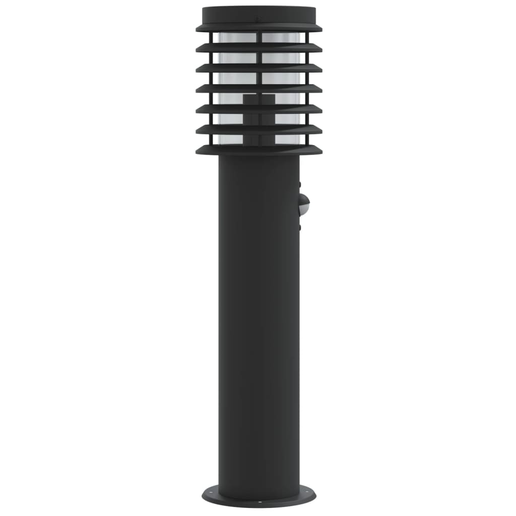 Lampadaires d'extérieur pcs. capteur 60 cm acier inoxydable - noir, 3, 1, avec capteur - number 5.