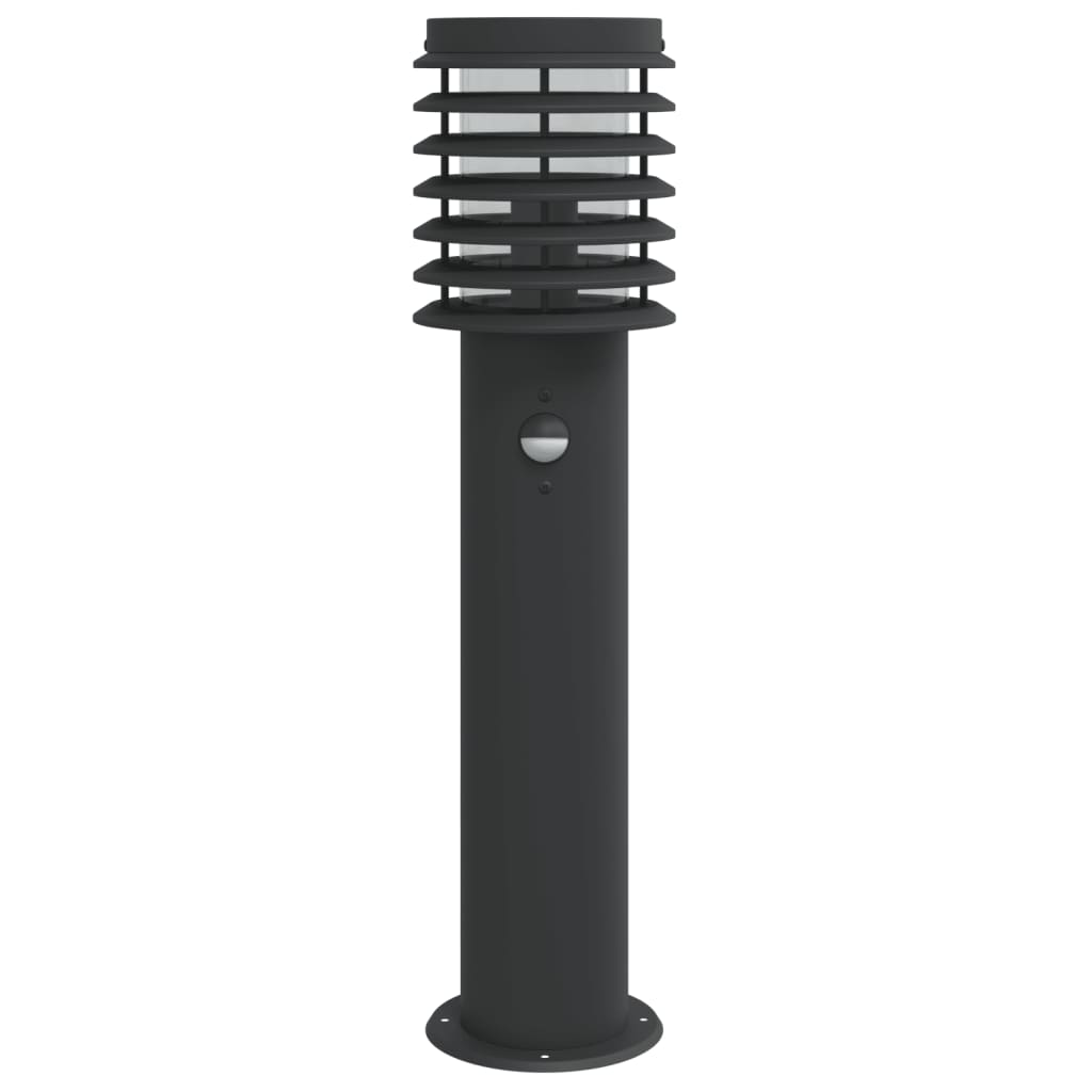 Lampadaires d'extérieur pcs. capteur 60 cm acier inoxydable - noir, 3, 1, avec capteur - number 4.