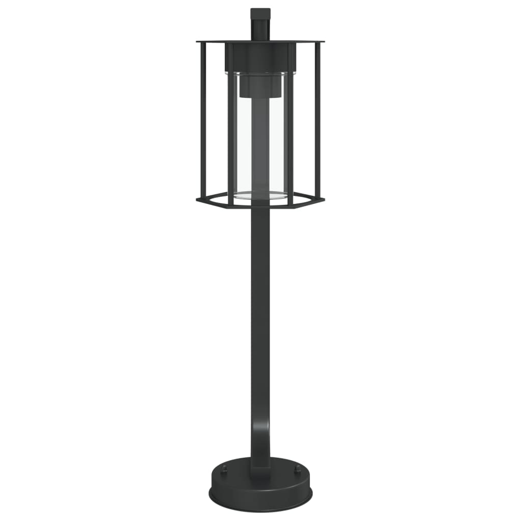 Lampadaire d'extérieur en acier inoxydable noir - 60 cm, 1 - number 4.