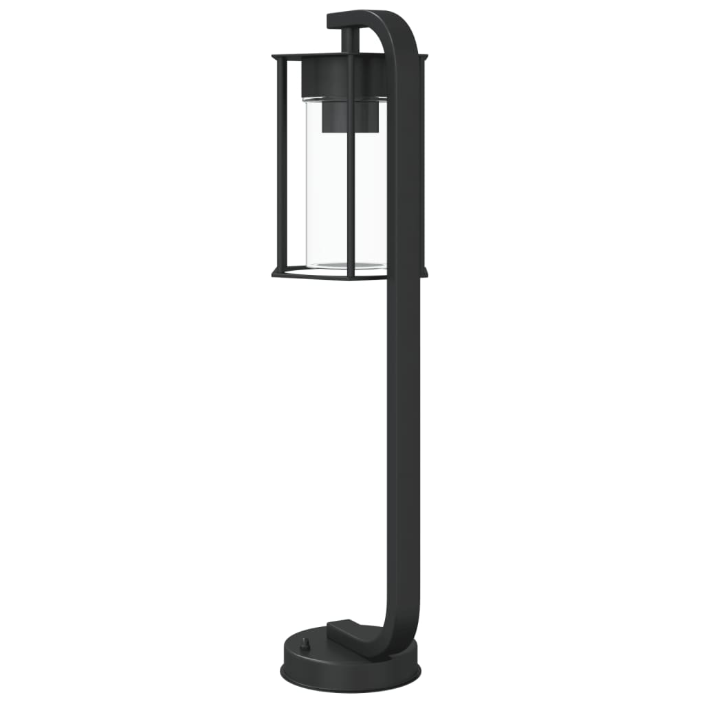 Lampadaire d'extérieur en acier inoxydable noir - 60 cm, 1 - number 6.