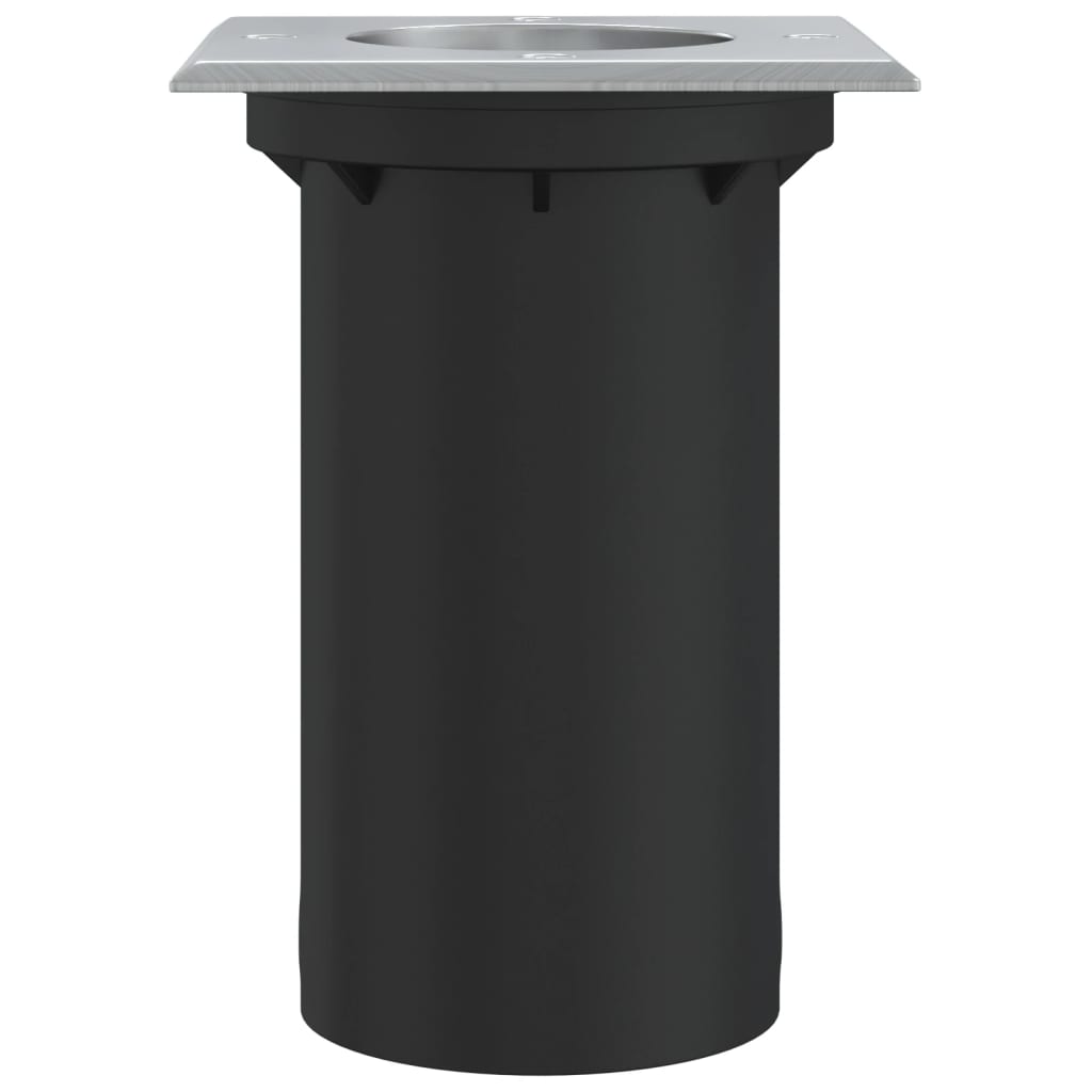 Burial spot 10.5x10.5cm square die-cast aluminum black - number 5.