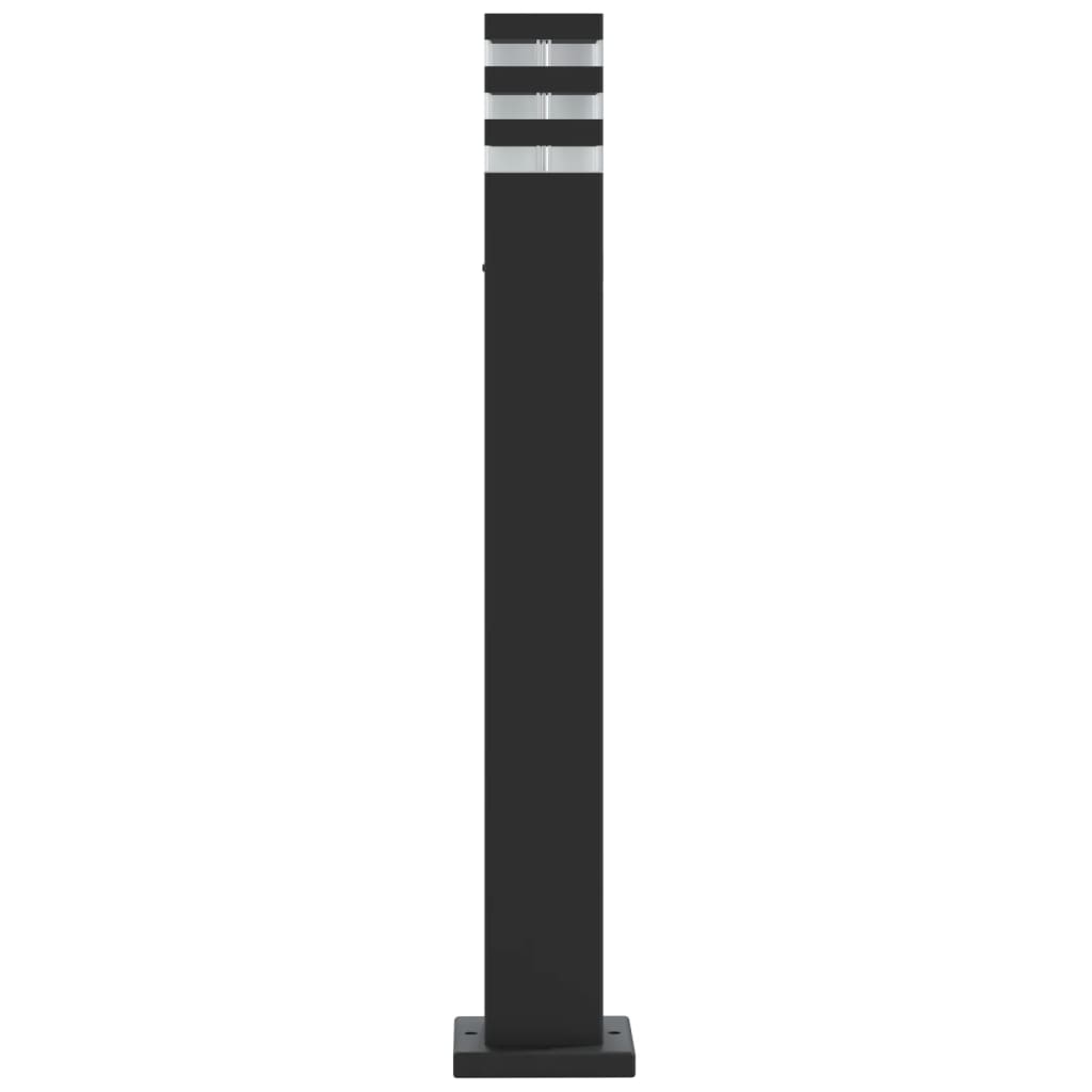 Lampadaires d'extérieur 3 pcs. 80 cm aluminium noir - number 5.