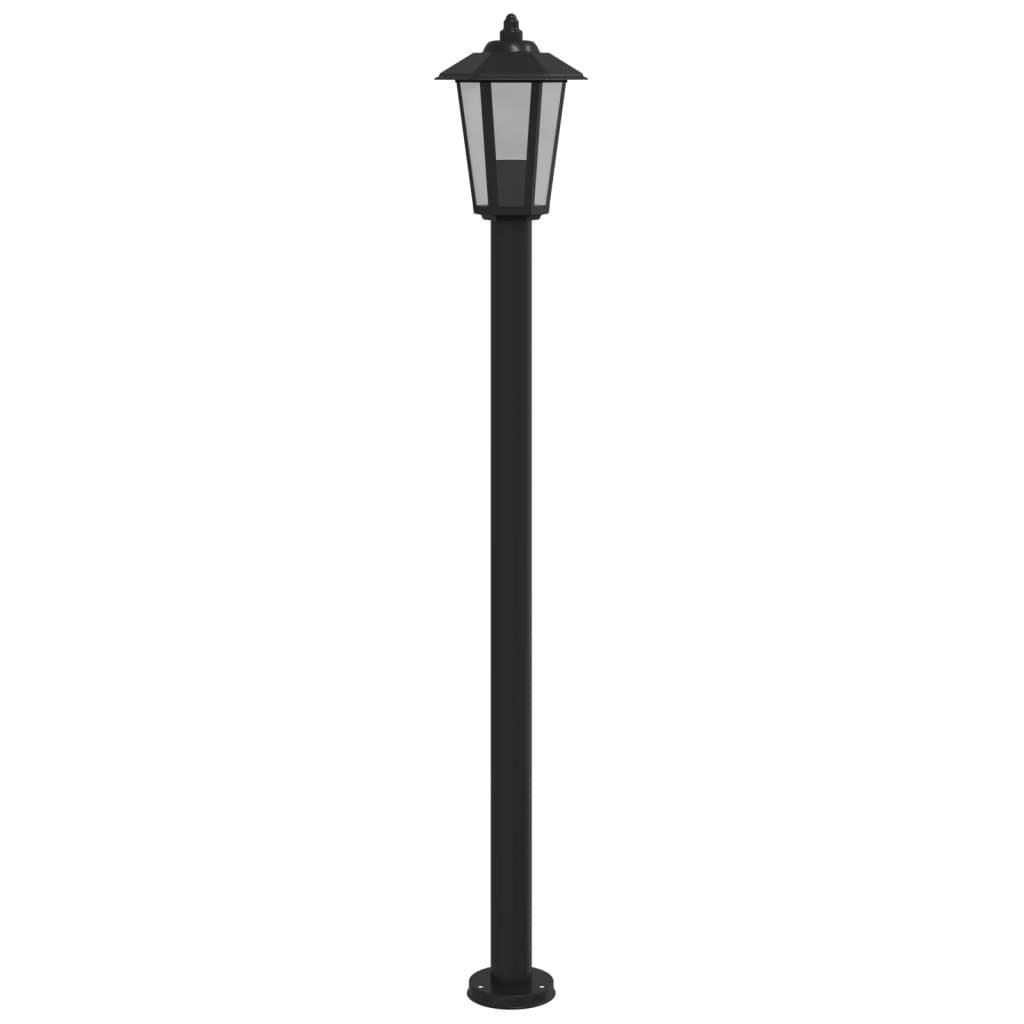 Lampadaires d'extérieur pcs. acier inoxydable - noir, 120 cm, 3, 1 - number 6.