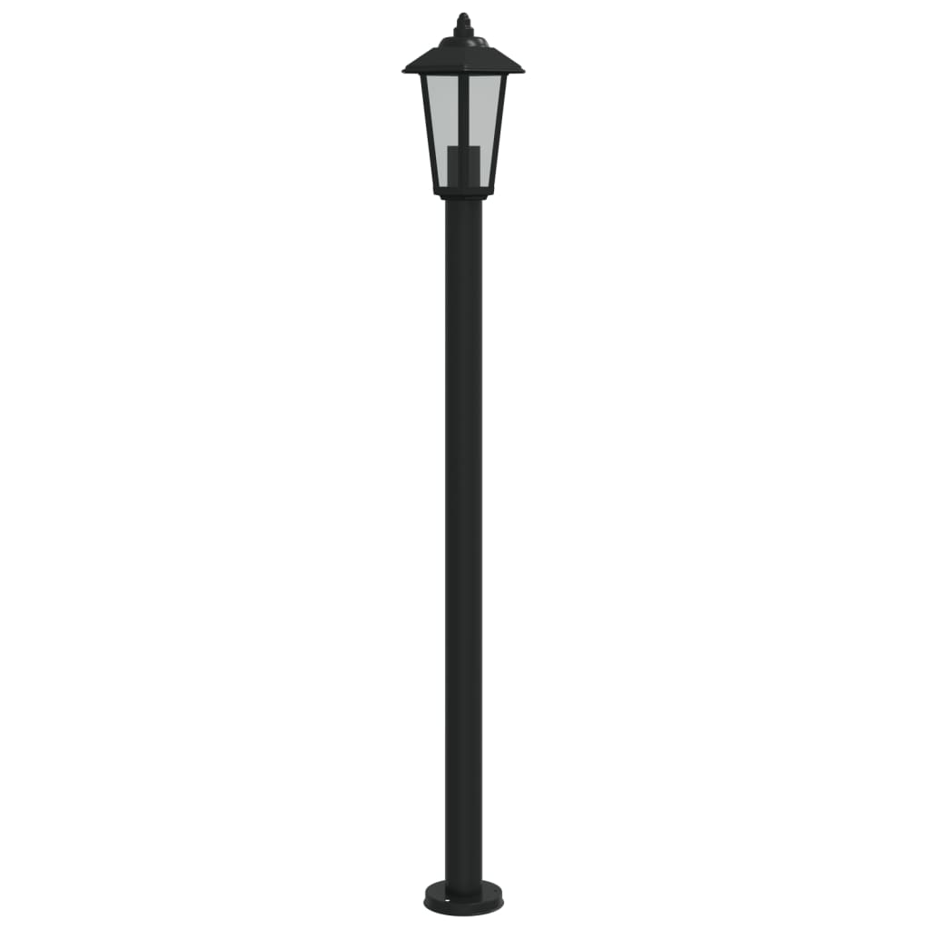 Lampadaire d'extérieur 120 cm inox noir - number 2.