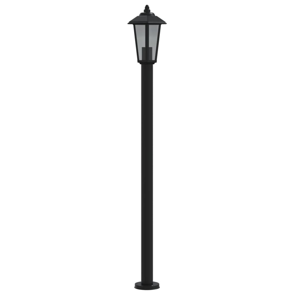 Lampadaire d'extérieur 120 cm inox noir - number 5.