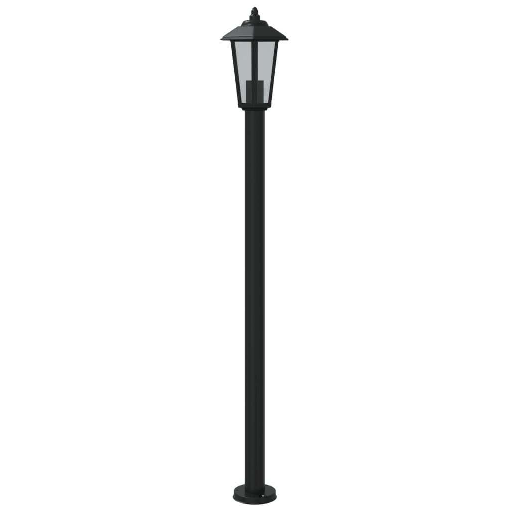 Lampadaire d'extérieur 120 cm inox noir - number 4.