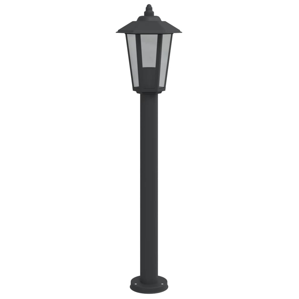 Lampadaire d'extérieur pc. acier inoxydable - noir, 80 cm, 3, 1 - number 4.