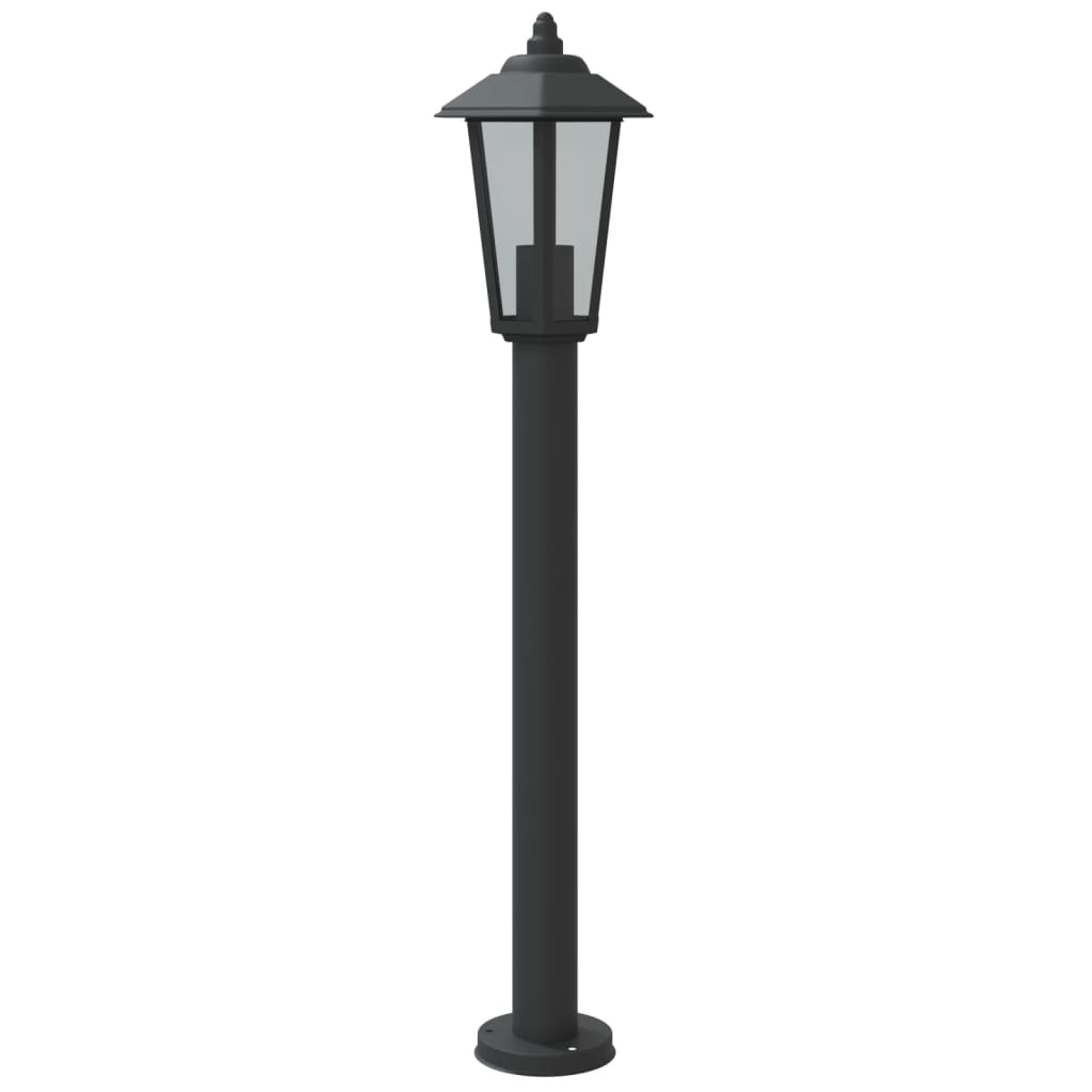 Lampadaire d'extérieur pc. acier inoxydable - noir, 80 cm, 3, 1 - number 6.