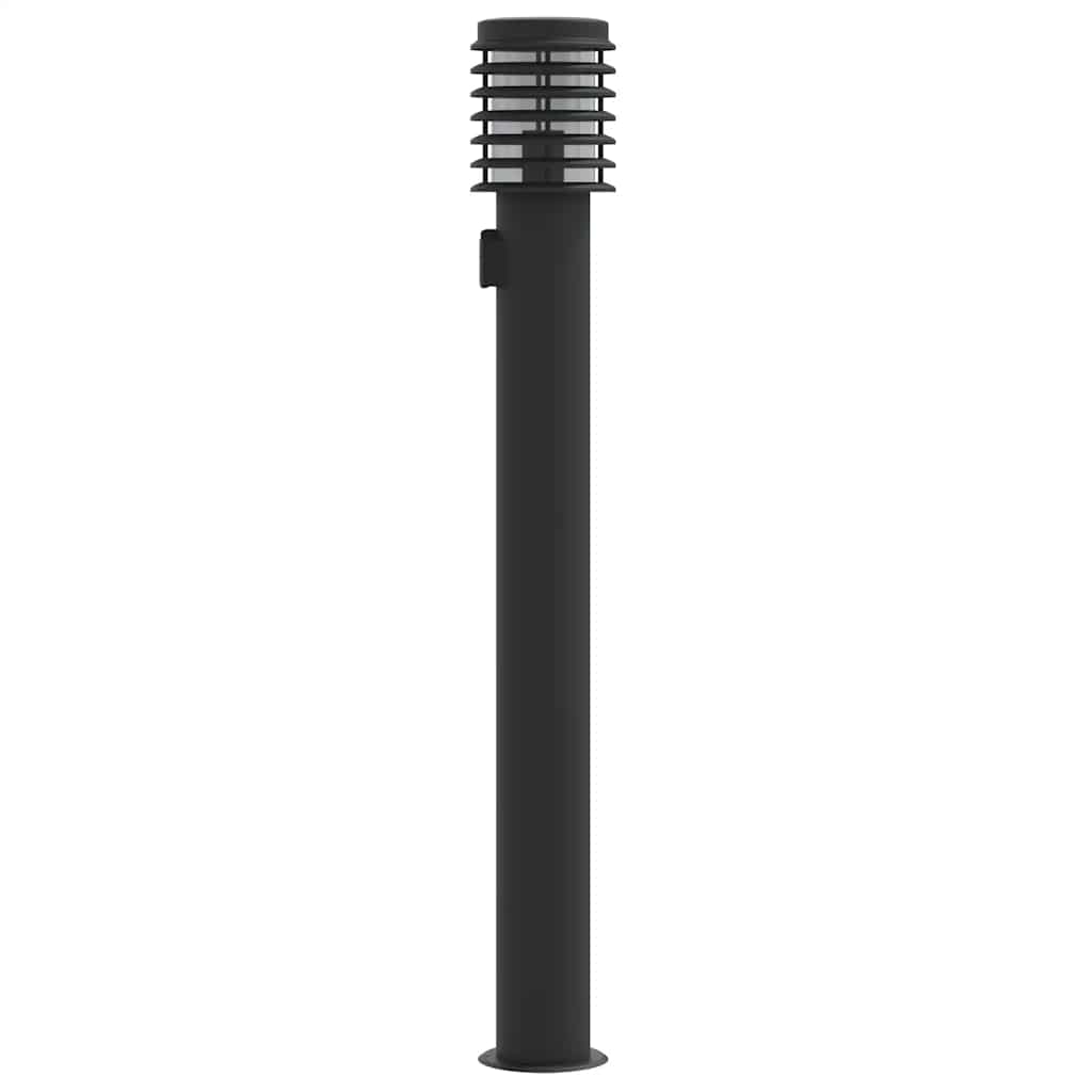 Pcs de lampes standard extérieures. prise 110 cm en acier inoxydable - noir, 3, 1, sans douille - number 5.