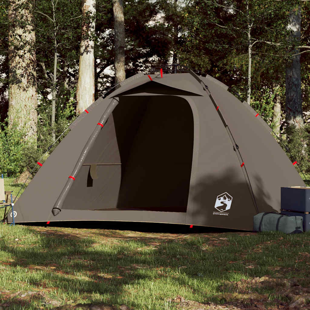 4-personers fisketelt quick release - brun, 1, x, x - number 1.