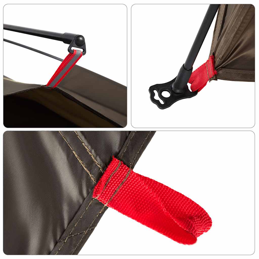 4-personers fisketelt quick release - brun, 1, x, x - number 10.