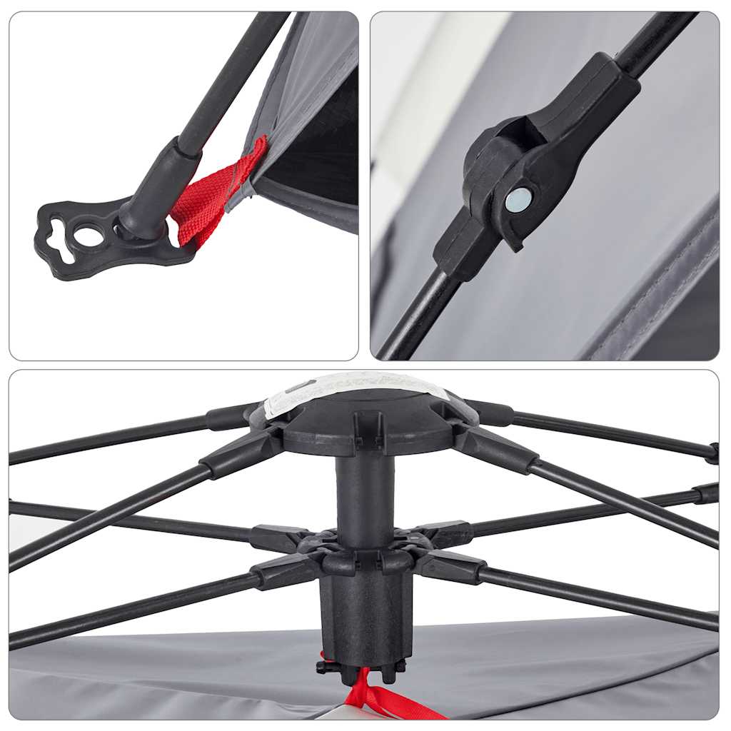 2-personers campingtelt vandtæt quick-release - grå, 1, x, x - number 10.