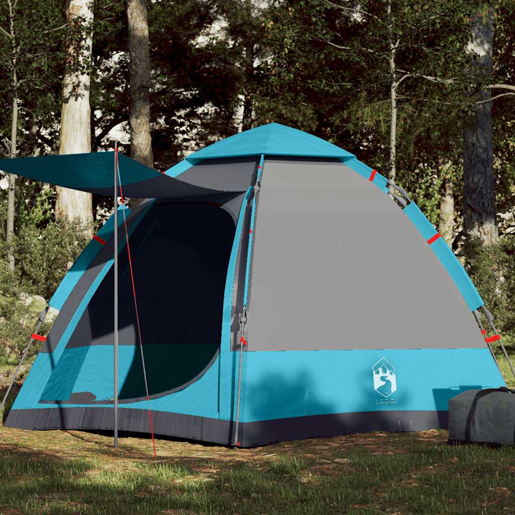 4-personers campingtelt quick-release - blå, 273 x 273 x 129 cm, 1, x - number 1.