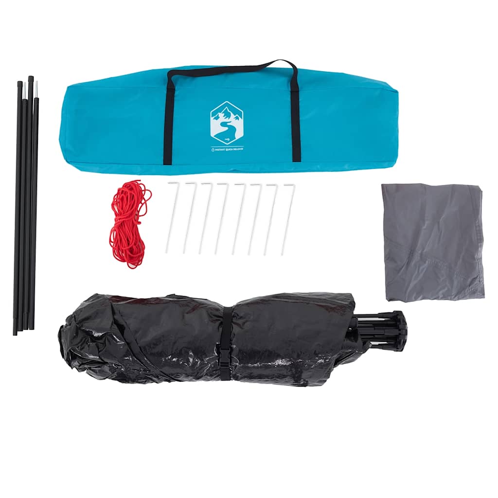 4-personers campingtelt quick-release - blå, 273 x 273 x 129 cm, 1, x - number 10.