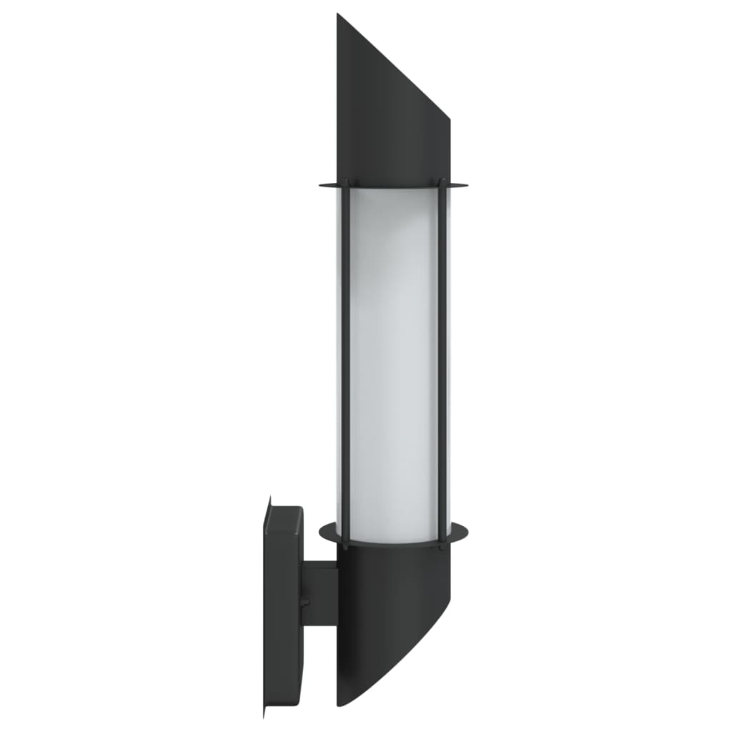 Outdoor wall lamp stainless steel - black, 1 - number 5.