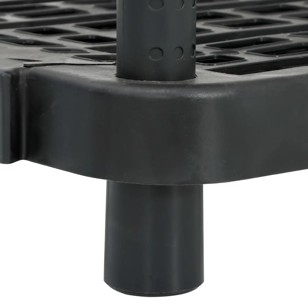 Stalak za odlaganje 5 polica 93,5x45,5x194,5 cm pp crna - number 7.