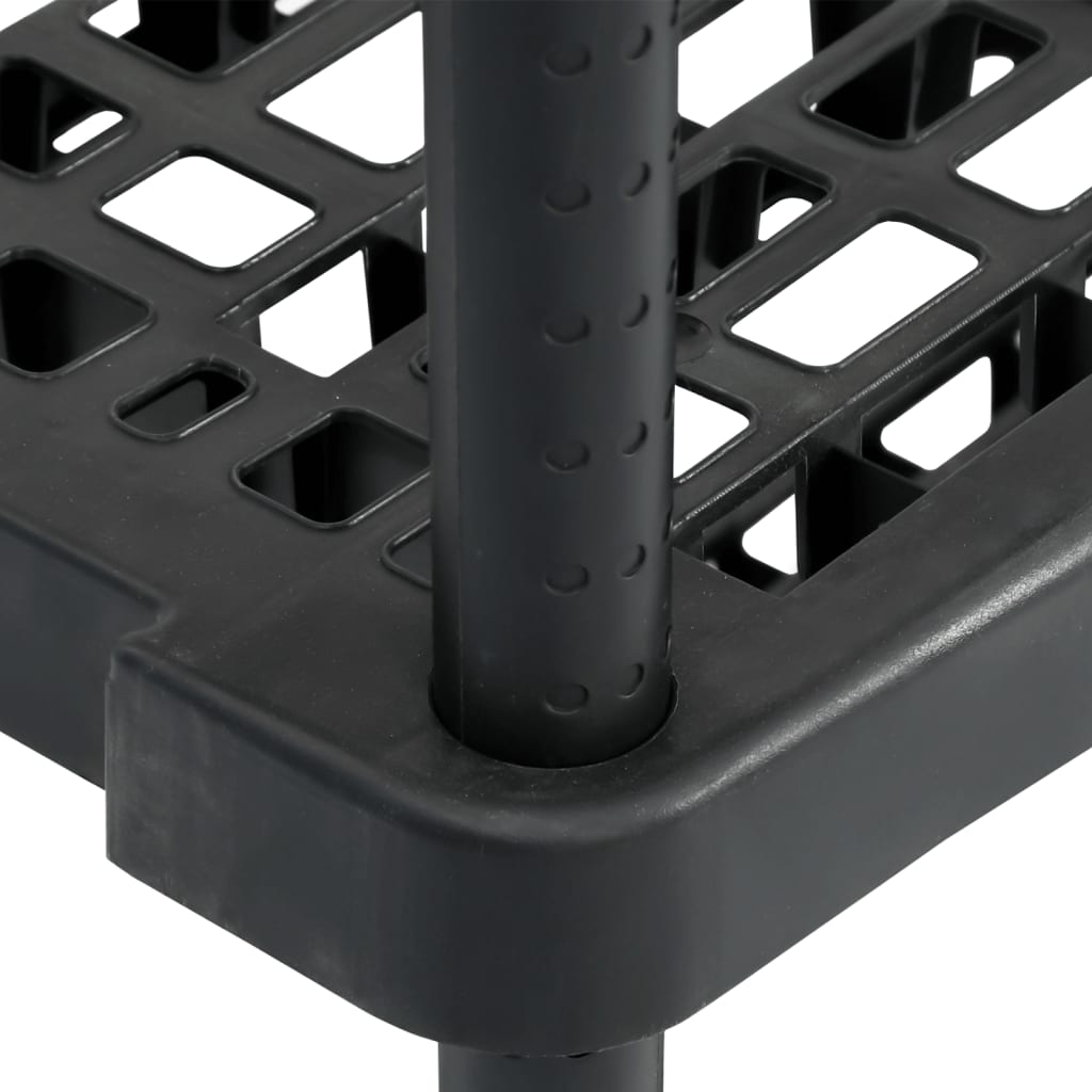 Stalak za odlaganje 5 polica 93,5x45,5x194,5 cm pp crna - number 6.