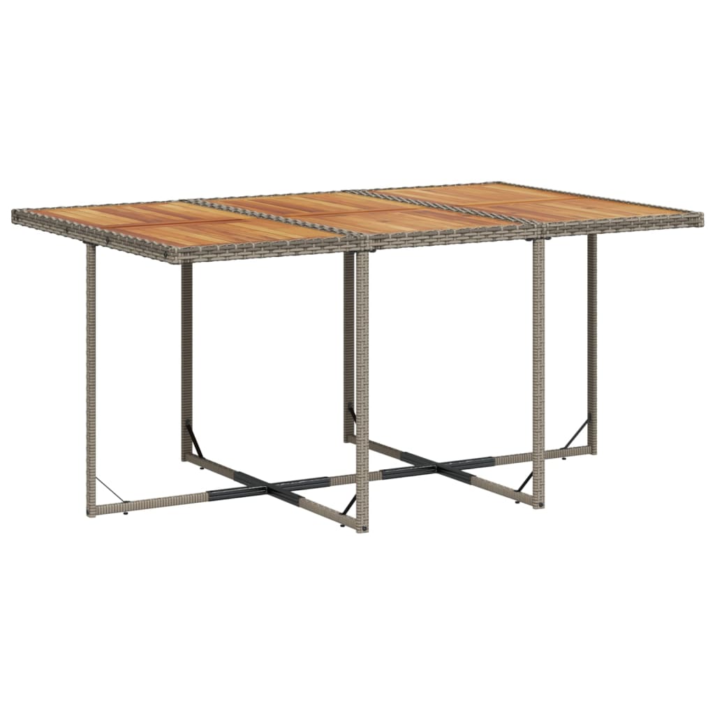 Lounge garnitura za vrt 11 dijelova s jastucima poliratan - siva, drvo, 16 - number 4.