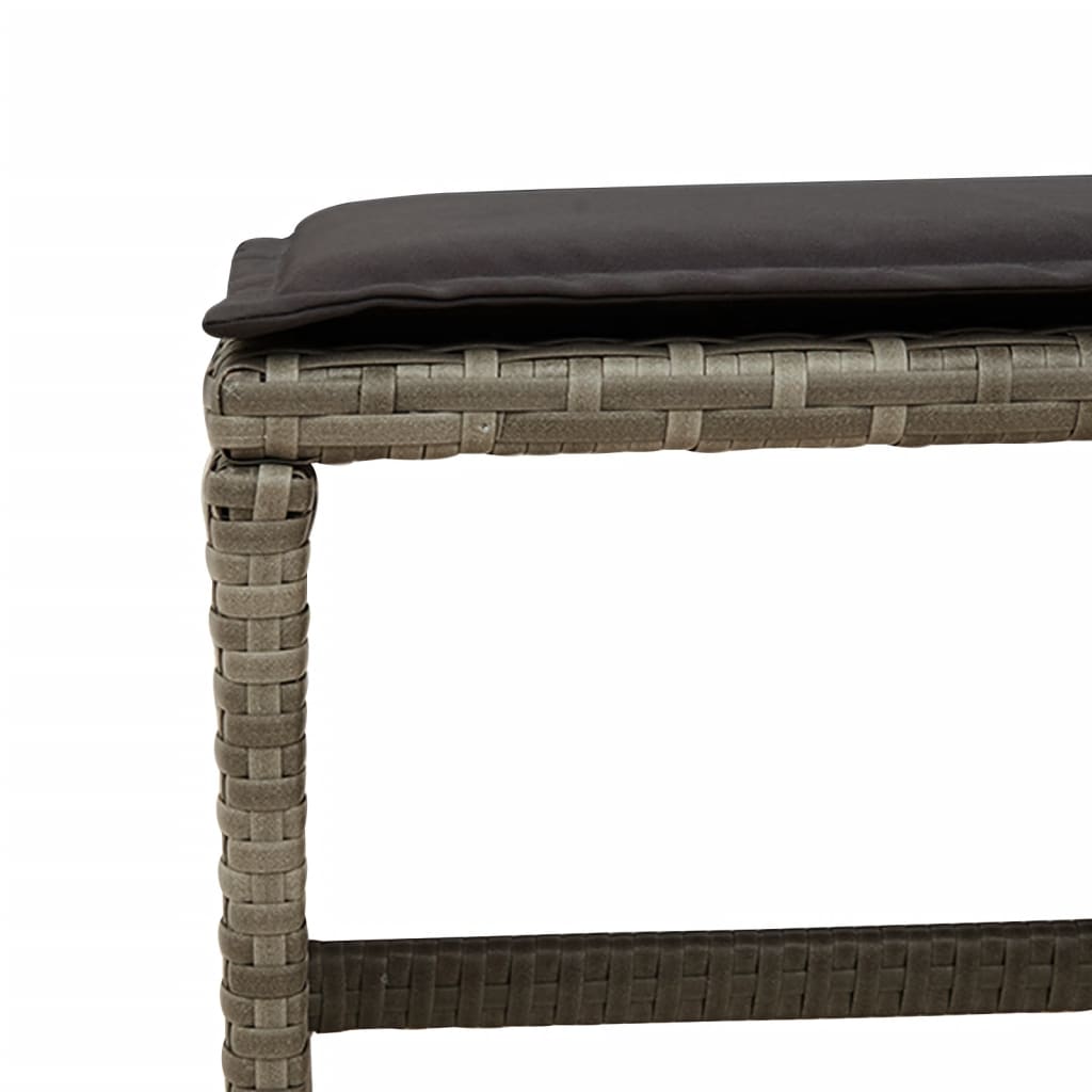 Lounge garnitura za vrt 11 dijelova s jastucima poliratan - siva, drvo, 16 - number 10.