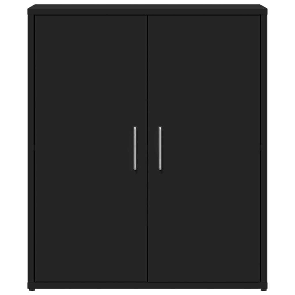 Skænke 2 stk. 60x31x70 cm konstrueret træ - sort, 1 - number 5.