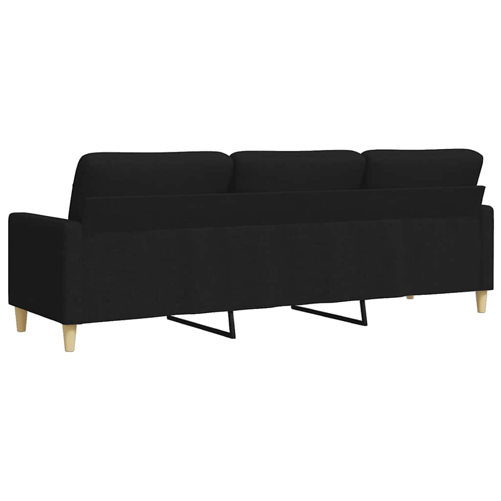3-personers sofa stof - sort, 210 cm - number 6.
