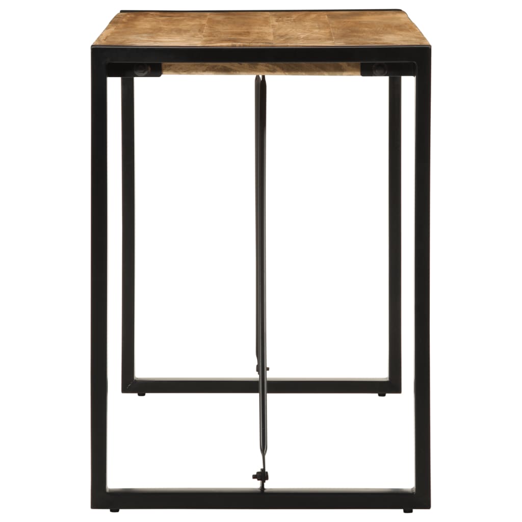 Stół jadalny 120x55x76 cm lite drewno mango surowe - number 3.